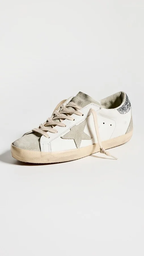 Golden Goose Super Star Spur Glitter Heel Sneakers - Image 2