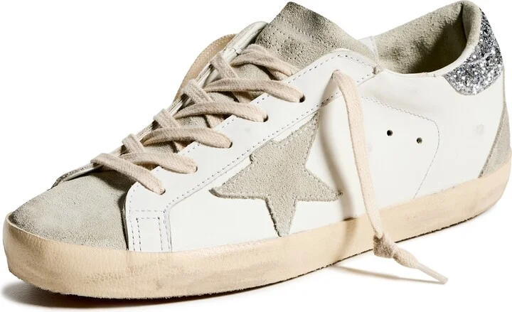 Golden Goose Super Star Spur Glitter Heel Sneakers