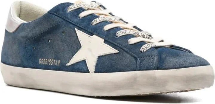 Golden Goose "Super Star" Suede Upper And Toe Foam Tongue Leather Star Laminated Heel Sneakers Shoes - Image 2