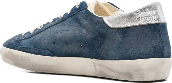 Golden Goose "Super Star" Suede Upper And Toe Foam Tongue Leather Star Laminated Heel Sneakers Shoes - Image 4