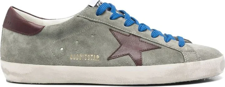 Golden Goose Super-Star Suede Upper And Toe Leather Star And Heel