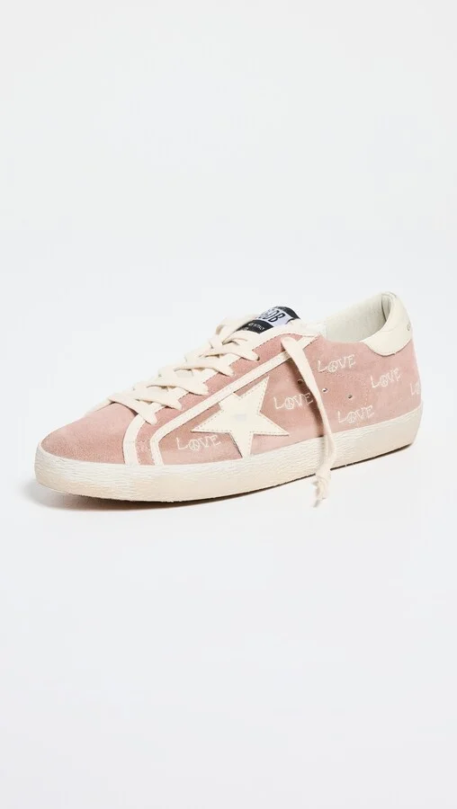 Golden Goose Super-Star Suede Upper with Embroidery Sneakers - Image 2