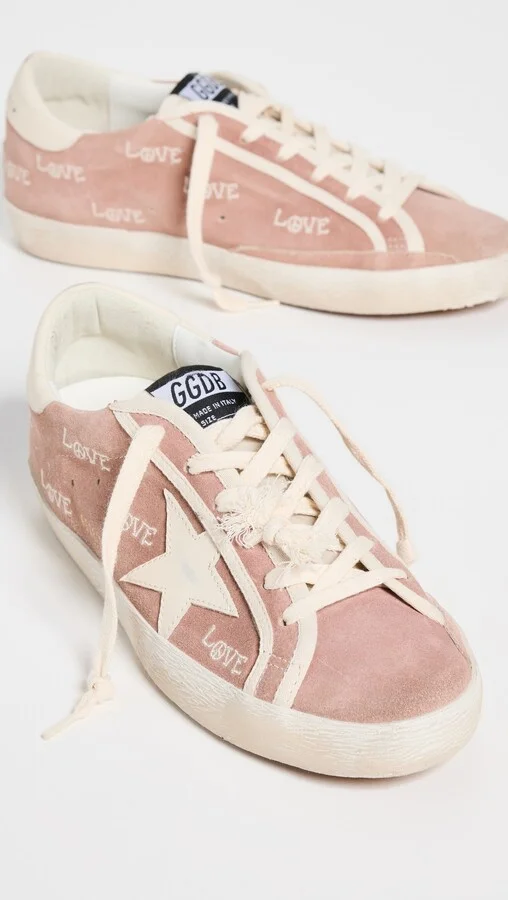 Golden Goose Super-Star Suede Upper with Embroidery Sneakers - Image 5