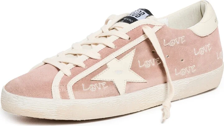 Golden Goose Super-Star Suede Upper with Embroidery Sneakers