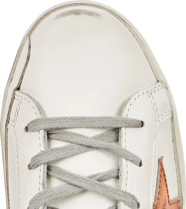 Golden Goose Superstar Distressed Leather Sneakers - Image 3