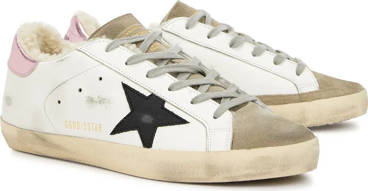 Golden Goose Superstar Distressed Leather Sneakers - Image 2