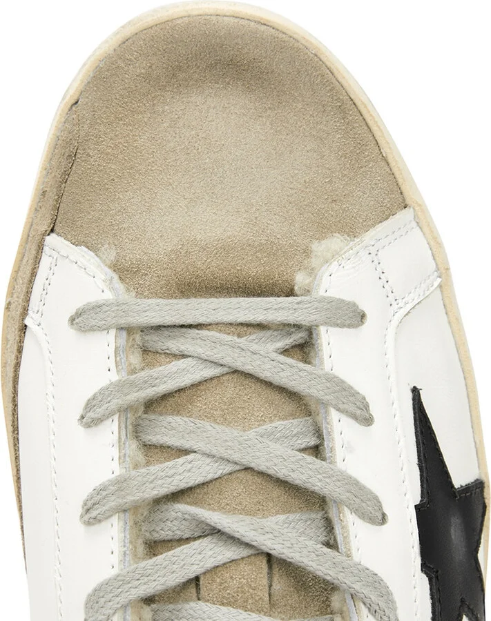 Golden Goose Superstar Distressed Leather Sneakers - Image 4
