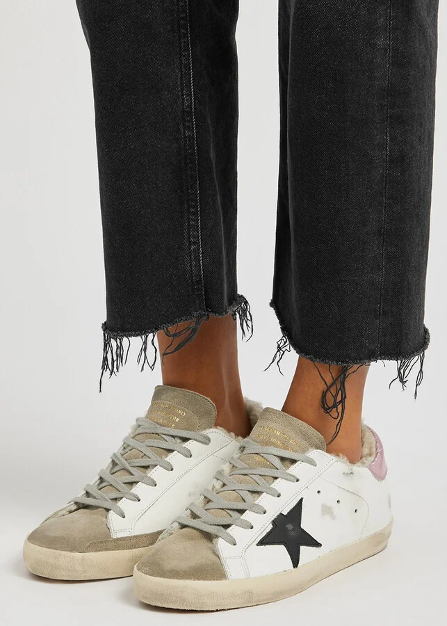 Golden Goose Superstar Distressed Leather Sneakers - Image 5