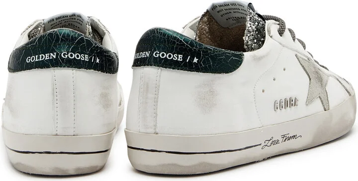 Golden Goose Superstar Distressed Leather Sneakers - Image 3