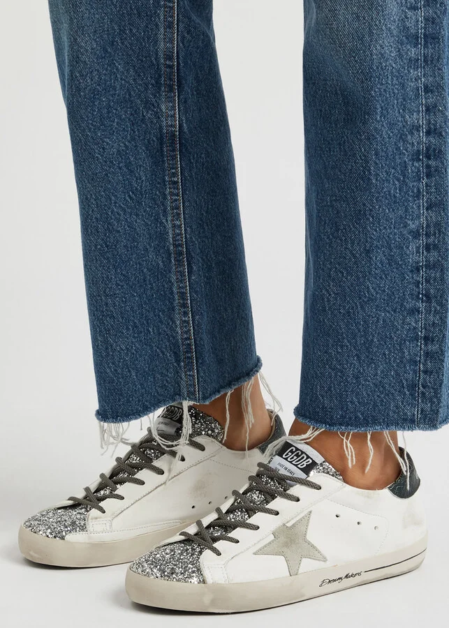 Golden Goose Superstar Distressed Leather Sneakers - Image 5