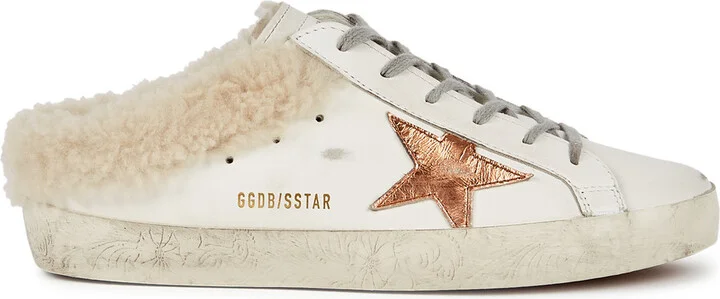 Golden Goose Superstar Distressed Leather Sneakers