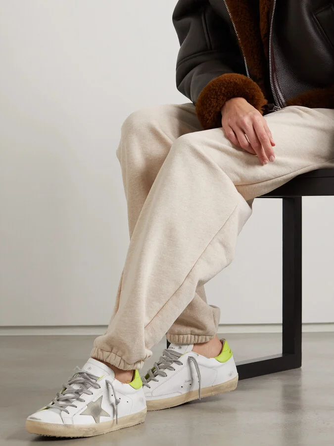 Golden Goose - Superstar Distressed Leather Sneakers - White - Image 2