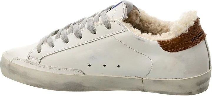 Golden Goose Superstar Leather & Shearling Sneaker - Image 2