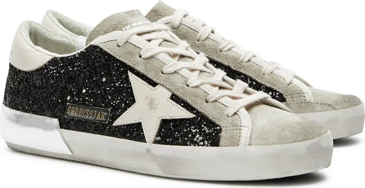 Golden Goose Superstar Panelled Glittered Sneakers - Image 2