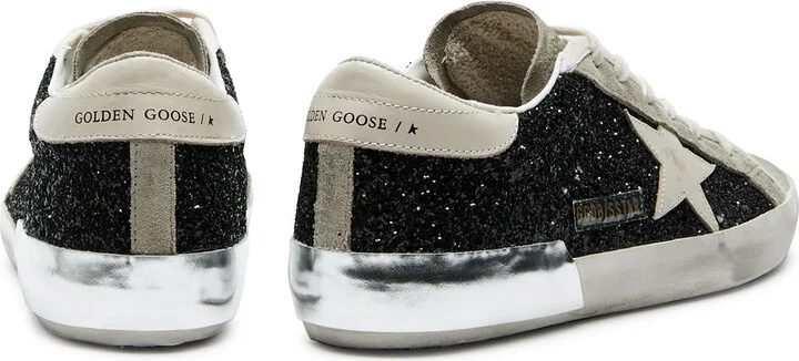 Golden Goose Superstar Panelled Glittered Sneakers - Image 3