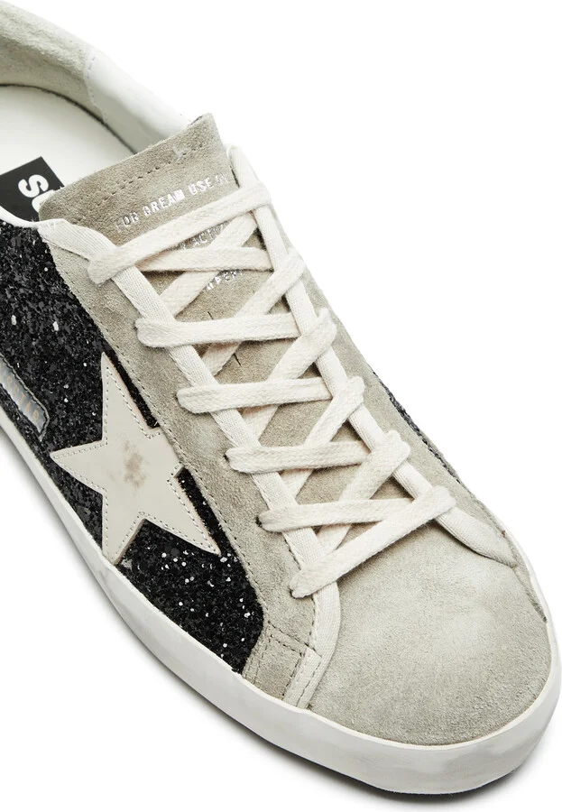 Golden Goose Superstar Panelled Glittered Sneakers - Image 4
