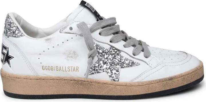 Golden Goose Superstar Sneakers In White Leather