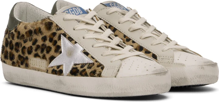 Golden Goose Tan Super-Star Classic Sneakers - Image 4