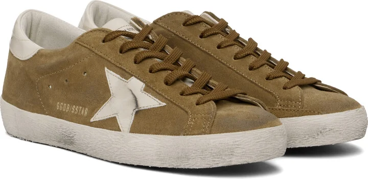 Golden Goose Tan Super-Star Sneakers - Image 4
