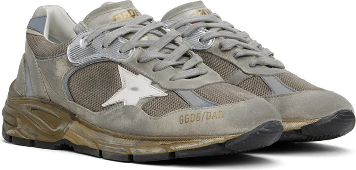 Golden Goose Taupe Dad-Star Sneakers - Image 4