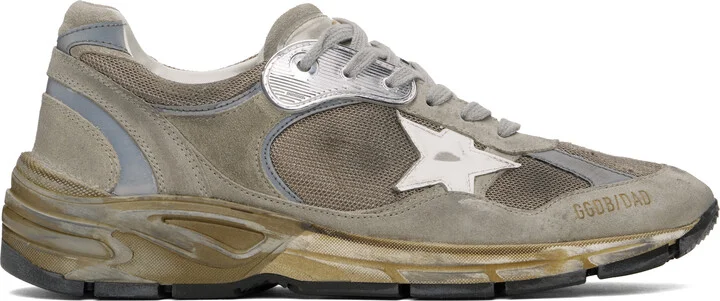 Golden Goose Taupe Dad-Star Sneakers