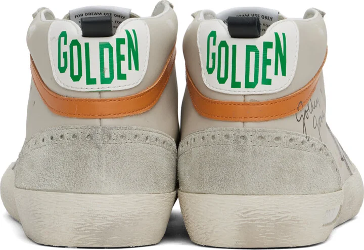 Golden Goose Taupe Mid Star Sneakers - Image 2
