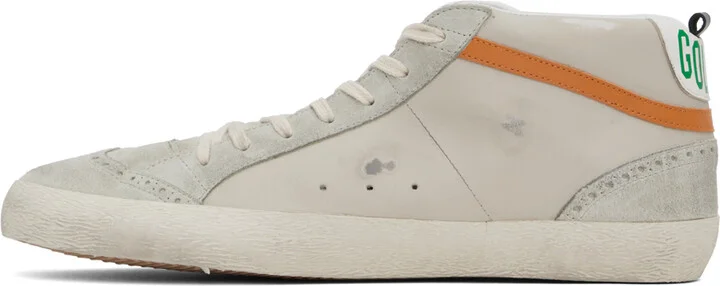 Golden Goose Taupe Mid Star Sneakers - Image 3