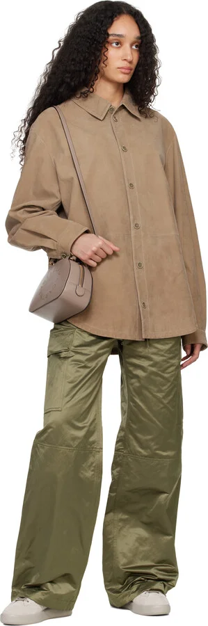 Golden Goose Taupe Purestar Sneakers - Image 5