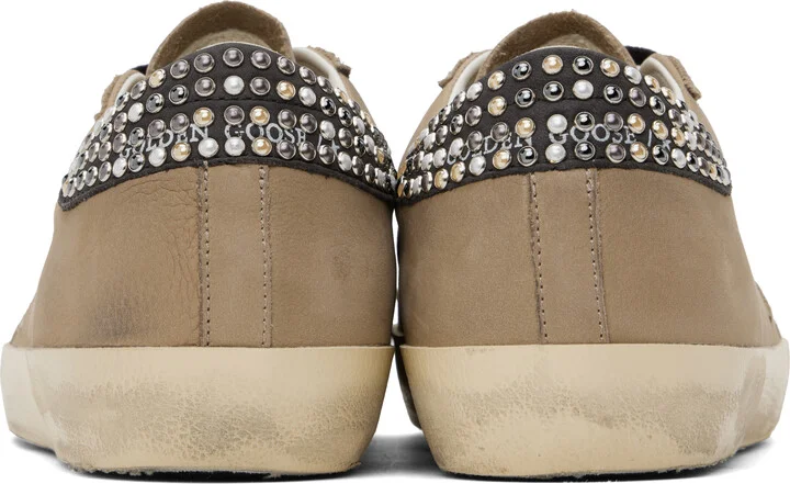 Golden Goose Taupe Super-Star Classic Sneakers - Image 2