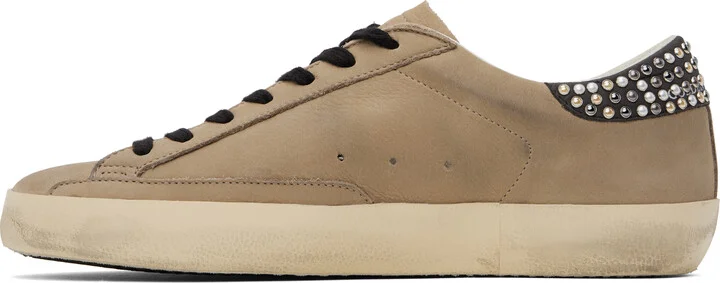 Golden Goose Taupe Super-Star Classic Sneakers - Image 3