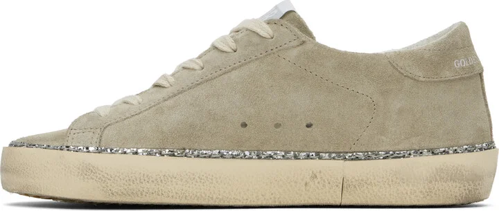 Golden Goose Taupe Super-Star Classic Sneakers - Image 3