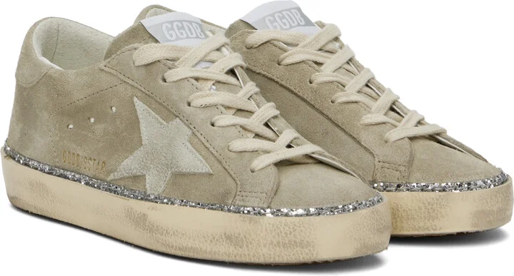 Golden Goose Taupe Super-Star Classic Sneakers - Image 4