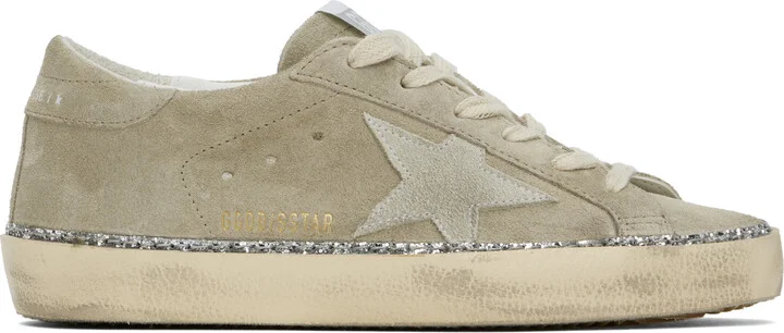 Golden Goose Taupe Super-Star Classic Sneakers