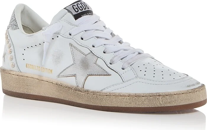 Golden Goose Unisex Ball Star Embellished Low Top Sneakers