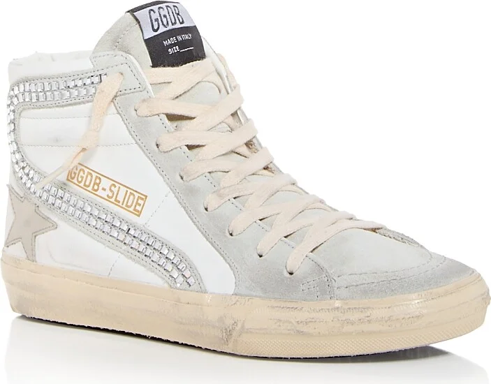 Golden Goose Unisex Slide Embellished High Top Sneakers