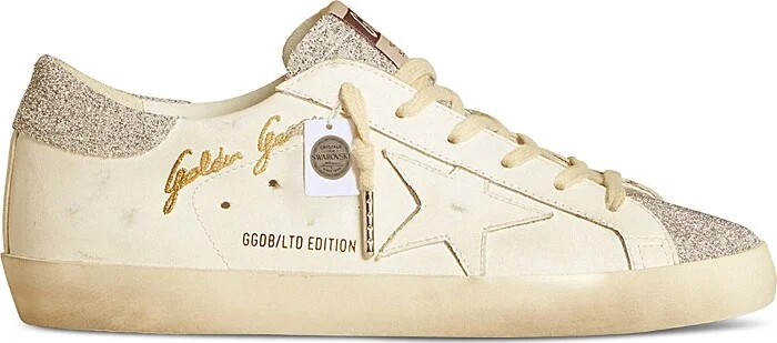 Golden Goose Unisex Super Star Signature Lace Up Sneakers