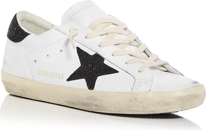Golden Goose Unisex Super-Star Swarovski Low Top Sneakers