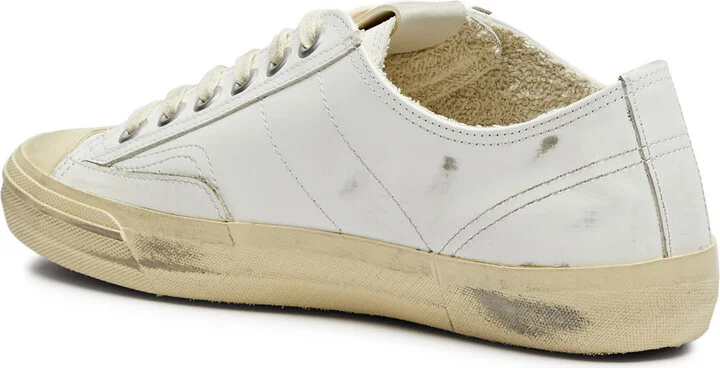 Golden Goose V-star 2 Distressed Leather Sneakers - Image 2