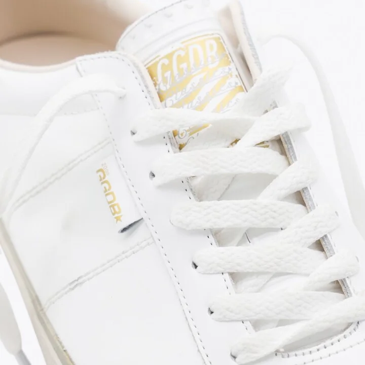 Golden Goose White And Black Leather Soul-Star Sneakers - Image 4