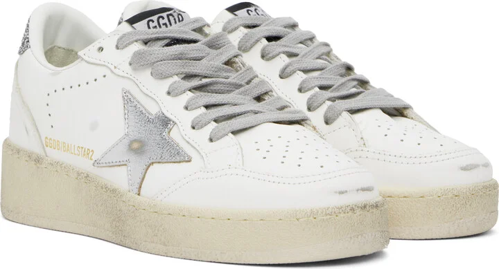 Golden Goose White Ball Star Sneakers - Image 4