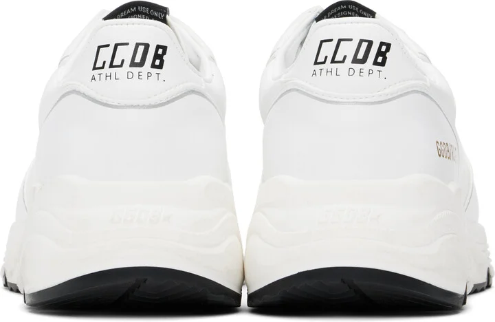 Golden Goose White Bio-Based Running Sole Sneakers - Image 2