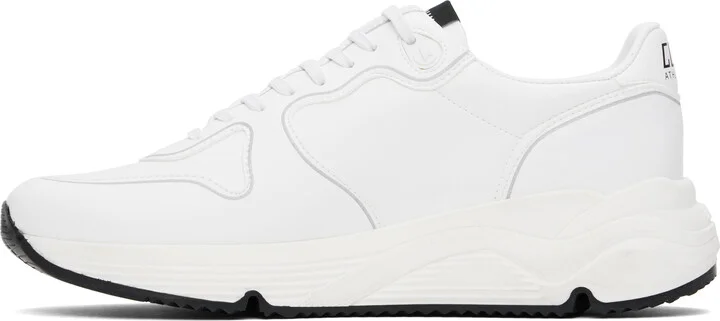 Golden Goose White Bio-Based Running Sole Sneakers - Image 3