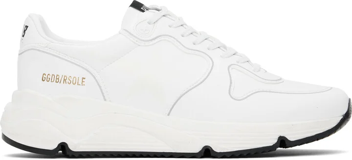 Golden Goose White Bio-Based Running Sole Sneakers