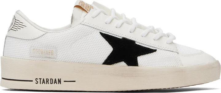 Golden Goose White & Black Stardan Sneakers