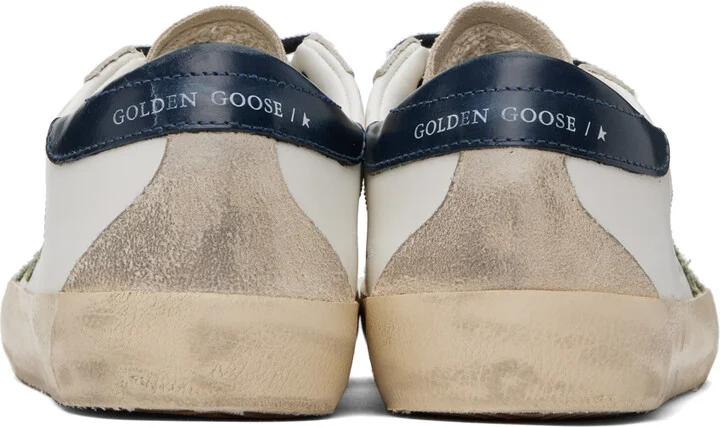 Golden Goose White & Black Super-Star Sneakers - Image 2
