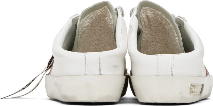 Golden Goose White & Gray Bio-based Super-Star Sabot Sneakers - Image 2