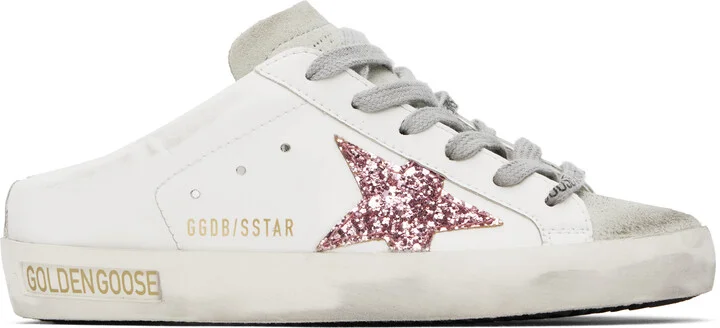 Golden Goose White & Gray Bio-based Super-Star Sabot Sneakers