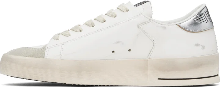 Golden Goose White & Gray Stardan Sneakers - Image 3