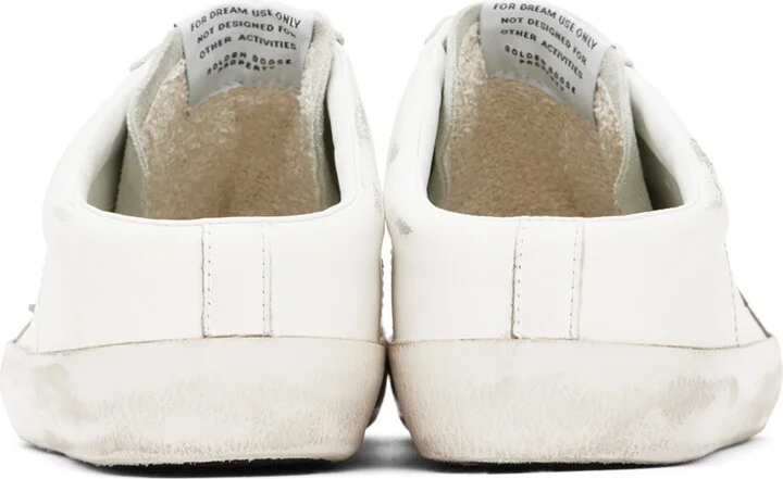 Golden Goose White & Gray Super-Star Sabots Sneakers - Image 2