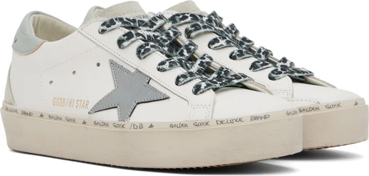 Golden Goose White Hi Star Sneakers - Image 4